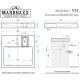 Умывальник MARRBAXX Монако V51D1 сигнально белый D1