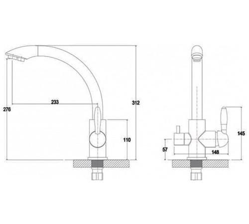 Смеситель G.Lauf GOP18-A093KB