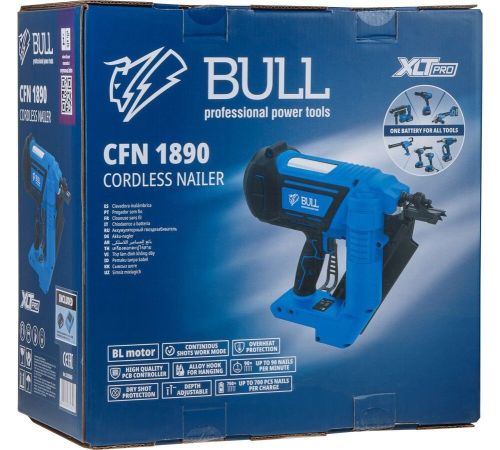 Гвоздезабиватель Bull CFN 1890 Set 2335265 с 1-им АКБ