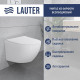 Унитаз подвесной Lauter Sulzdorf + GROHE Rapid SL 38721001 белый с микролифтом