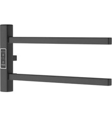 Полотенцесушитель Маргроид Ferrum Cook СНШ профильный 18*40 Черный матовый, скрытого монтажа, таймер слева