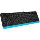 Клавиатура A4Tech Fstyler FK10 черный/синий