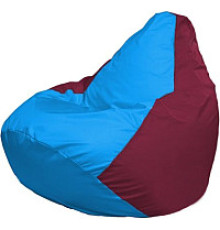 Кресло-мешок Flagman Груша Мини L Г0.1-281 голубой/бордовый