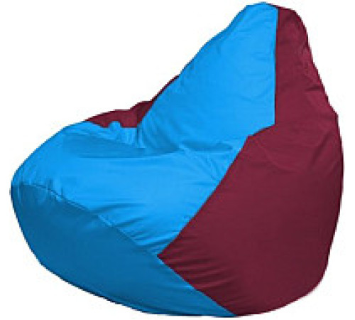 Кресло-мешок Flagman Груша Мини L Г0.1-281 голубой/бордовый