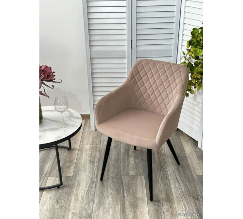 Стул с подлокотниками M-City Brandy 629M05172 505-4 латте/черный