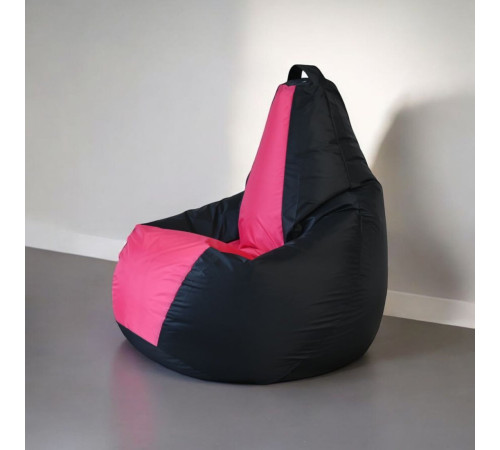 Кресло-мешок Mio Tesoro Груша Kombo XXL GF-130x85-CHF черный/фуксия