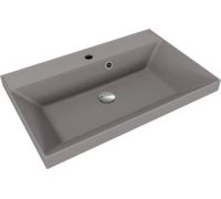 Умывальник Symbolite Asti 70x45 кварц, серый шелк