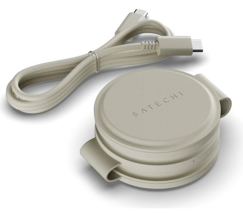 Беспроводное зарядное Satechi OntheGo 3-in-1 Charger ST-QTG31W бежевый