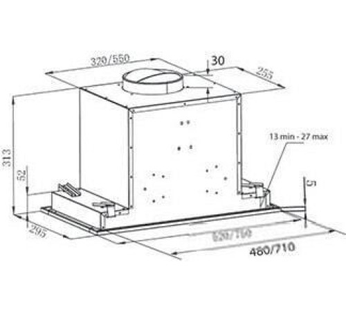 Кухонная вытяжка Krona Selina Glass 600 S белый