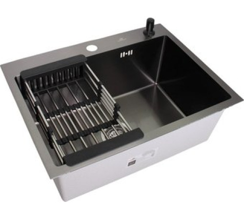 Кухонная мойка Wisent WS-36050В/GER013 с сифоном, дозатором и коландером