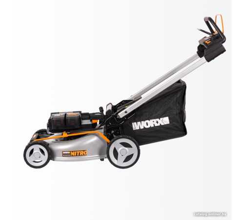 Газонокосилка Worx WG761E с 4-мя АКБ