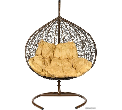 Подвесное кресло BiGarden Gemini коричневый/бежевый