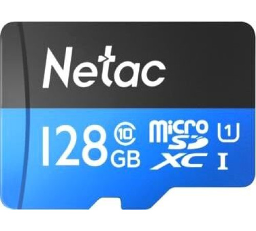 Карта памяти Netac P500 Standard 128GB NT02P500STN-128G-R + адаптер