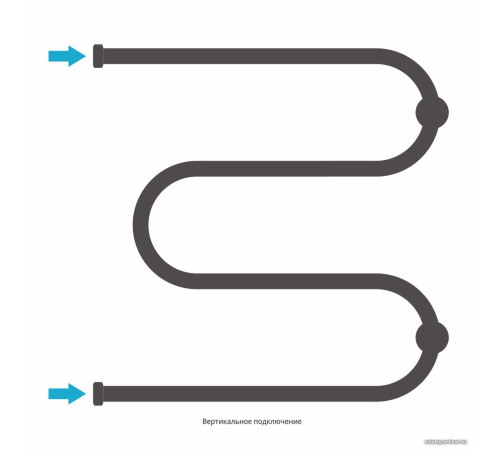 Полотенцесушитель Сунержа М-образный+ 600х600 00-4007-6060