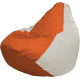 Кресло-мешок Flagman Груша Макси Г2.1-189 белый/оранжевый