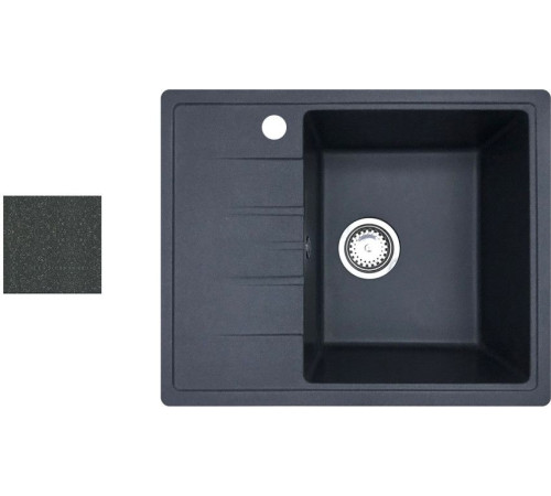 Кухонная мойка БелЭворс Mila R антрацит, без сифона