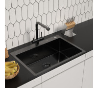 Кухонная мойка ARFEKA ECO AR 700*500 BLACK PVD NANO