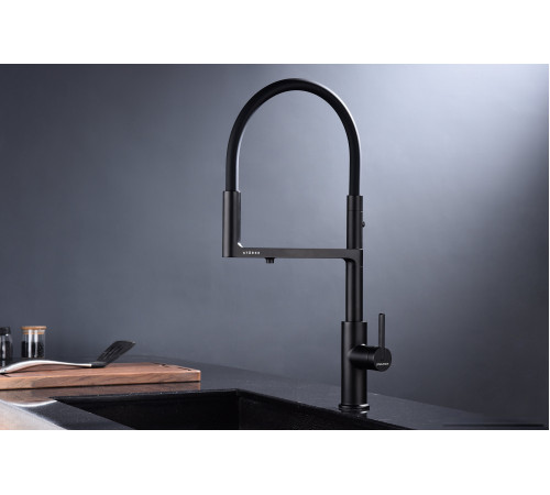 Смеситель Paulmark Tornado TO213402-B вороненая сталь/беретта