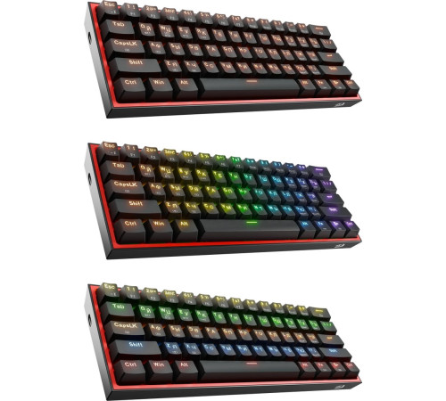 Клавиатура Redragon Fizz Pro черный/красный