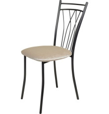 Стул Древпром Премьер ДП2-18 черный матовый/Bengal бежевый