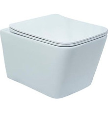 Унитаз подвесной Deante Bau VSS01102B с крышкой Slim Soft-Close белый