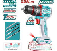 Ударная дрель-шуруповерт Total TIDLI205581 без АКБ