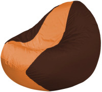 Кресло-мешок Flagman Classic К2.1-64 коричневый/оранжевый
