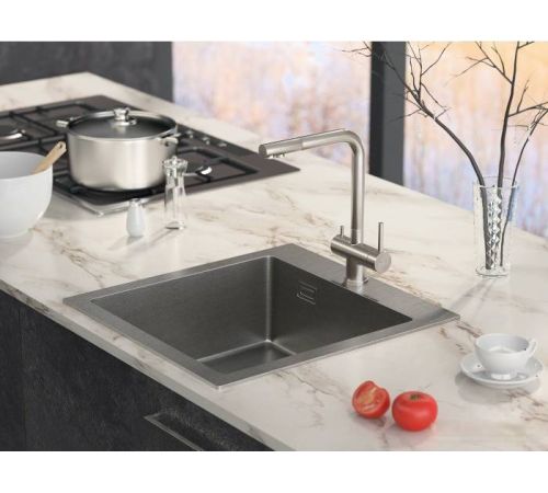 Смеситель Paulmark Skalen Sk213020-BS брашированная сталь