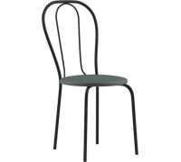 Стул Mio Tesoro Тюльпан Плюс серый/черный