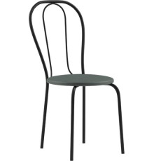 Стул Mio Tesoro Тюльпан Плюс серый/черный