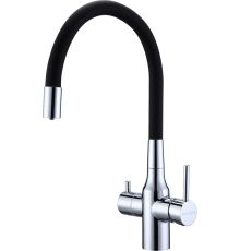 Смеситель Paulmark Salix Sa213419-CR черный/хром