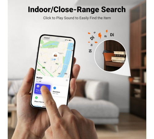 Bluetooth-метка Ugreen FineTrack Slim Smart Finder CM817