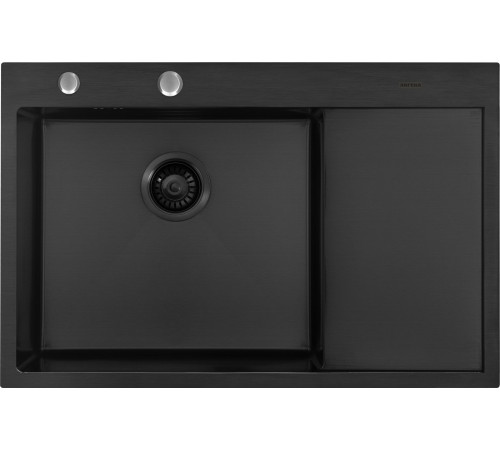 Кухонная мойка ARFEKA ECO AR 780*500 L BLACK PVD NANO