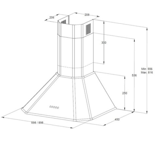 Кухонная вытяжка Korting KHC 9839 RGN