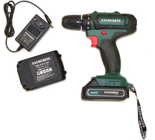 Дрель-шуруповерт Favourite OBS 21 DC Set Promo с 2-мя АКБ, кейс
