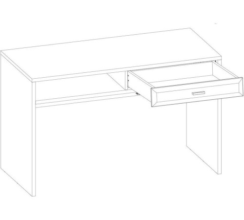 Стол Black Red White Grace BIU1S дуб наварра/графит