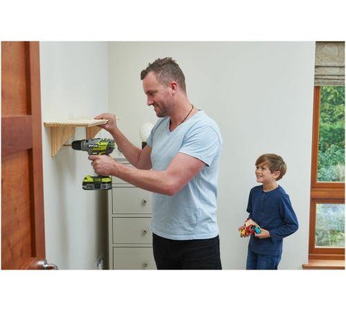 Ударная дрель-шуруповерт Ryobi R18PDBL-220S 5133003436 с 2-мя АКБ, сумка