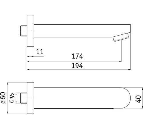 Излив Deante Cascada NAC 081K