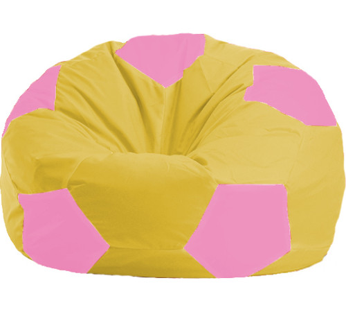 Кресло-мешок Flagman Мяч Стандарт М1.1-257 желтый/розовый