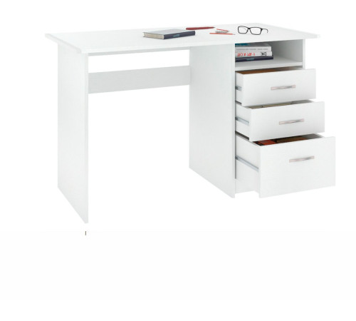 Стол Кортекс-мебель Эльф 120-3ш белый