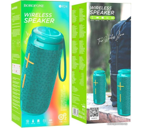 Беспроводная колонка Borofone BR24 бирюзовый