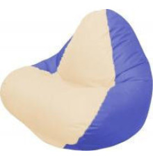 Кресло-мешок Flagman Релакс Г4.1-016 светло-бежевый/синий