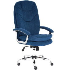 Кресло TetChair Softy LUX флок, синий