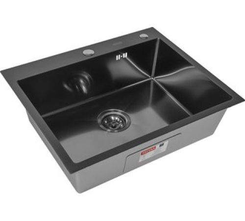 Кухонная мойка ARFEKA Eco AR PVD Nano Decor Millet Grains 70x50 черный