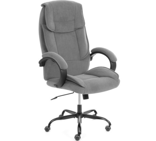 Офисное кресло TetChair Oreon metalBL велюр серый, 29