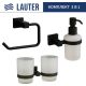 Набор аксессуаров для ванной Lauter 21SH6082 + 21SH6172 + 21SH6072 Matt Black, 3 предмета