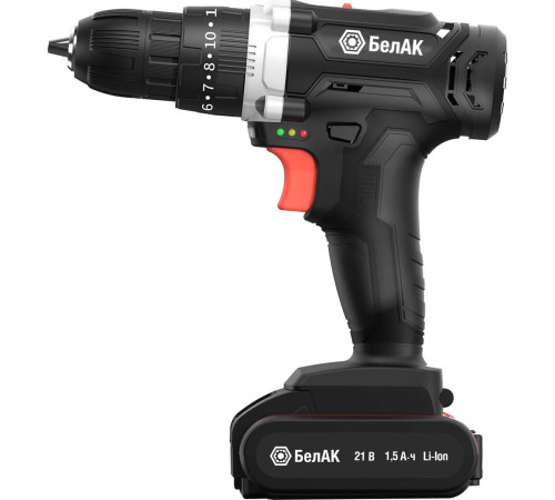 Ударная дрель-шуруповерт БелАК БАК.53312 с 2-мя АКБ, кейс