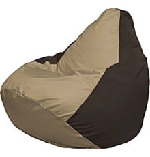 Кресло-мешок Flagman Груша Мега Super Г5.1-93 тёмно-бежевый/коричневый