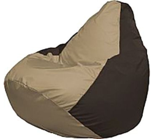 Кресло-мешок Flagman Груша Мега Super Г5.1-93 тёмно-бежевый/коричневый