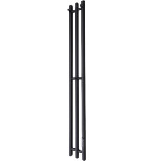 Полотенцесушитель Маргроид Ferrum Inaro СНШ 120x6x12 6 крючков, Черный матовый, скрытого монтажа, таймер справа